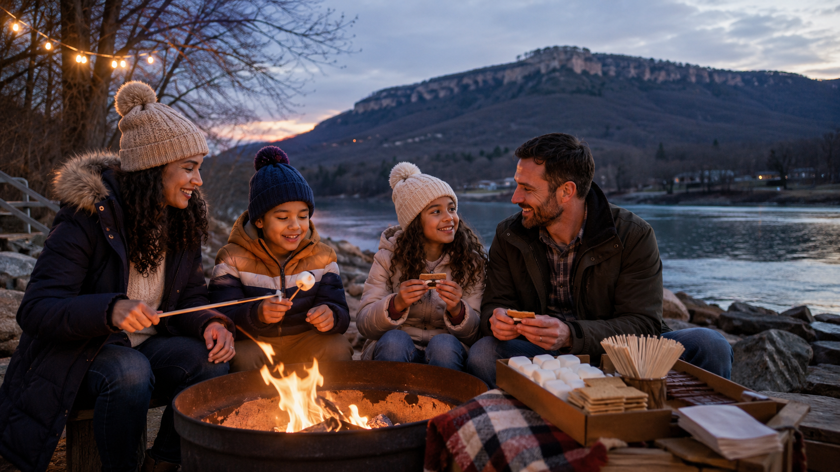 Experiences family smores lookout mountain winter
