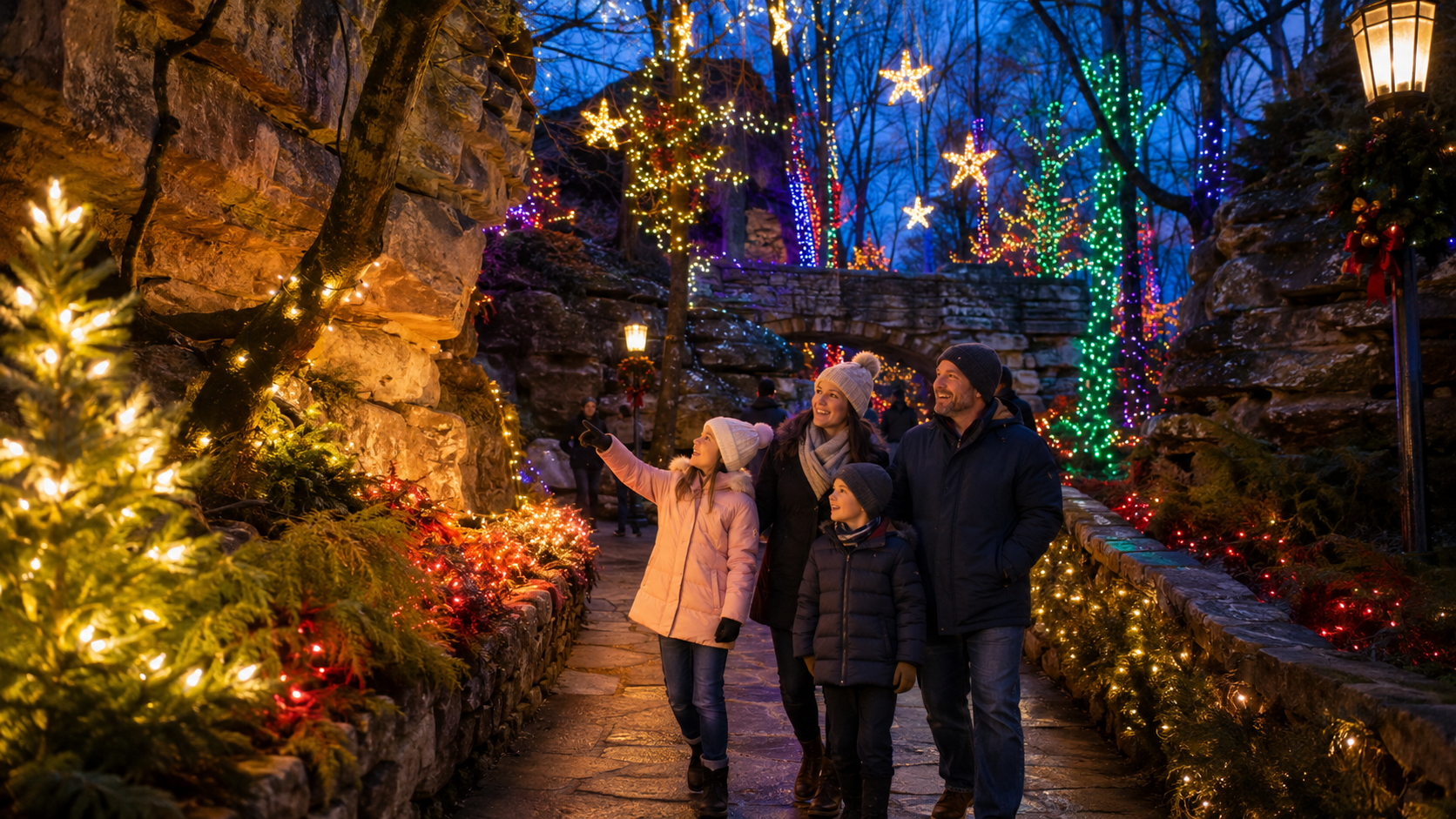Experiences rock city christmas lights winter