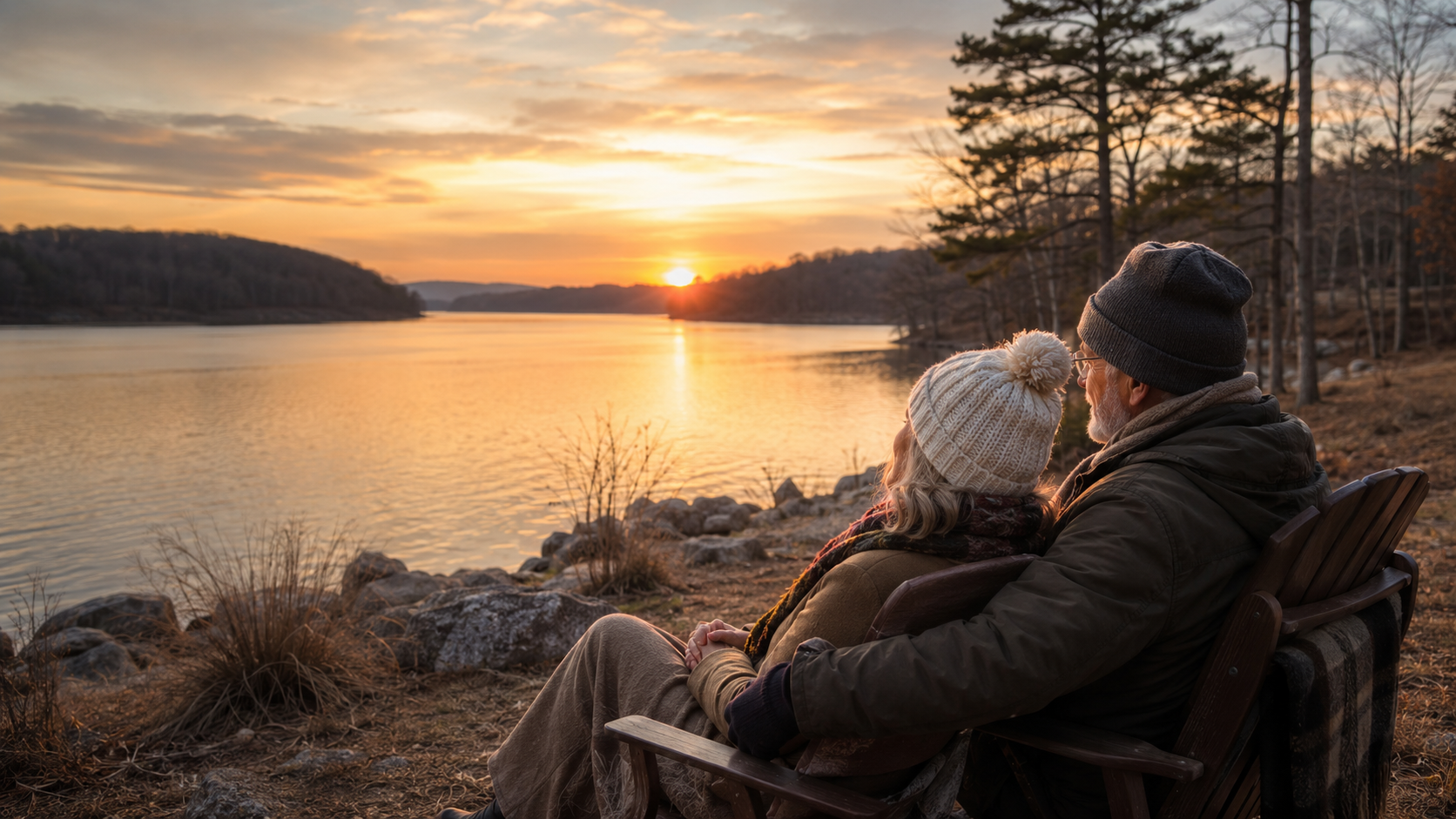 Experiences senior love lakeside sunset winter